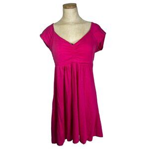 Make + Model women's dress M pink cap sleeve padded cup fit flare